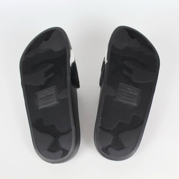 NEW VALENTINO Feather Slides Sandals | Bold Zebra Look for Resort & Lounge Wear - Picture 13 of 15
